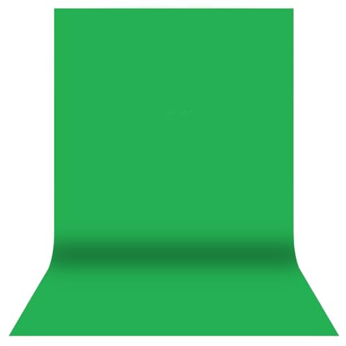 Telón de fondo blanco para fotografía, negro, gran pantalla verde, poliéster lavable, para estudio fotográfico, sesión de fotos, vídeo, fotografía de moda (verde, 3 x 6 m)