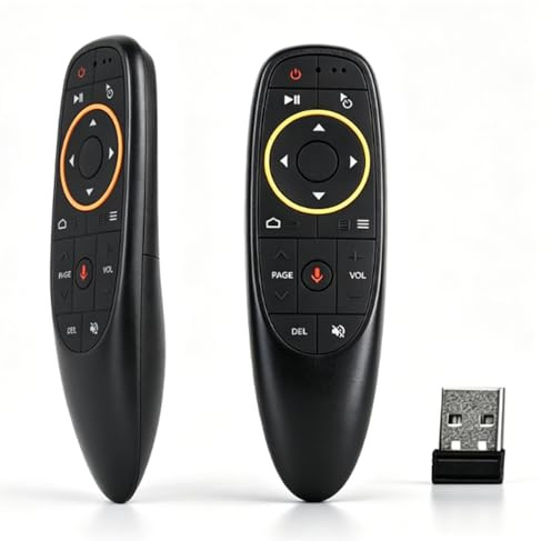 LICAEVEY Wireless Air Mouse Remote Control, 2.4GHz 6 Axis Gyroscope Motion Sensing, Voice Input IR Learning, Plug and Play USB Dongle for PC Laptop Smart TV Android TV Box Projector