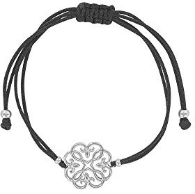 jouailla – Armband aus Sterling-Silber 925/1000e Motiv rund aus Fleur de Lys