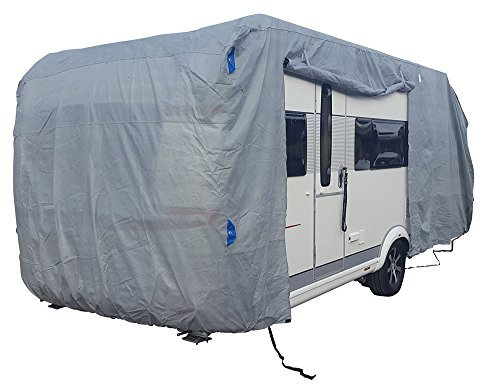 Fachhandel-Plus XXL Premium Wohnwagenschutzhülle Schutzhülle für Wohnwagen Caravan Abdeckung 730x250x220 cm