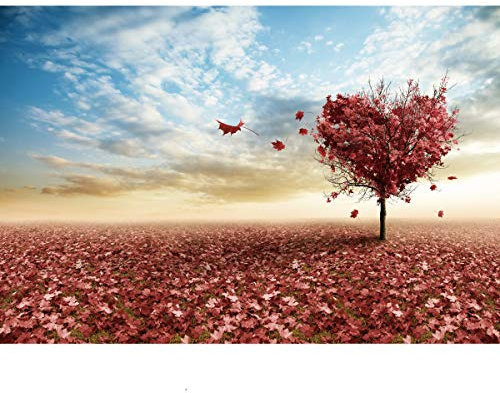 Ingooood Jigsaw Puzzles 1000 Stück - Tranquil Series Maple Leaves Heart - für Erwachsene