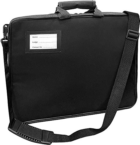 THE MASONIC COLLECTION – Provinzrang-Schürzenhalter, Handtasche und Umhängetasche - Doppelseitiger Reißverschluss - Ein ideales Freimaurer-Geschenk für Freimaurer