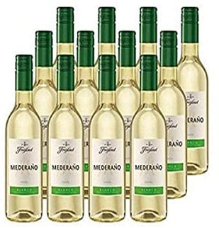 Freixenet Mederaño Blanco (12 x 0,25 l) - Fruchtiger, halbtrockener spanischer Weißwein in praktischer Kleinflasche, pikante Säure, idealer Begleiter zu Fisch und Paella