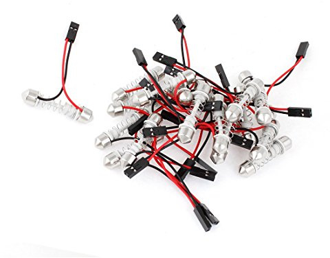 zyhw 20 PCS Auto Dome Karte Soffitte Adapter Spring 30–40 mm Leuchtmittel Sockel