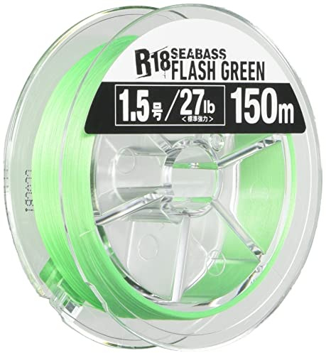 Seaguar R18 Seabass 150m Flash Green 25LB/12.2kg PE #1,5