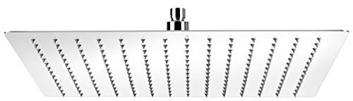 Kopfbrause Eckig 30X30 Cm Regendusche Regenbrause Brausekopf Duschkopf Edelstahl Poliert