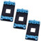 sourcing map Plastic CPU Fan Bracket Base Blue 3pcs for AMD AM2 AM2+ AM3 AM3+ FM1 socket