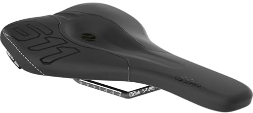 SQlab MTB Sattel 611 ERGOWAVE, Fahrrad Sattel MTB Tech & Trail, in schwarz, 12 cm - 15 cm