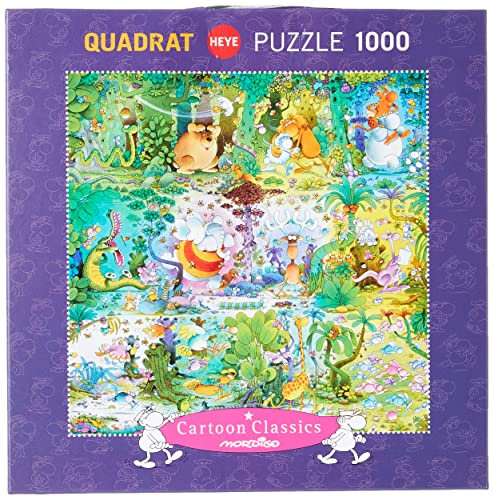 HEYE 29799 - Wildlife Square Puzzle, Guillermo Mordillo, 1000 Teile