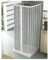 Box Doccia 3 Lati 2 Ante a Soffietto Apertura Centrale In PVC H185x 70x70x70 cm Bianco Caldoni Mars
