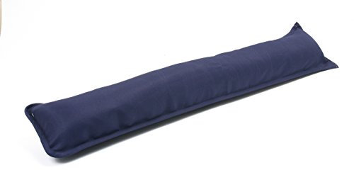 AmigoZone Plain Fabric Draught Excluder Decorative Door or Window Draft Guard, Energy Saver (Set of 1, Navy Blue)