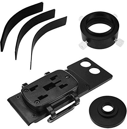 Astromania Smartphone iPhone Adapter with T2 Thread and Eyepiece Adapter 44-52mm - for Photography with telescopes and Spotting Scope or Binoculars