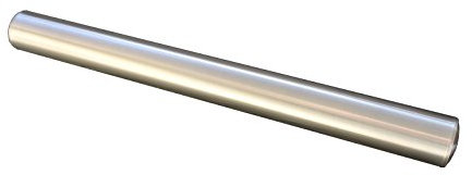 Stahligator Rouleau à pâtisserie en acier inoxydable Solidum - Diamètre : 42,4 mm - Longueur : 45 cm - Produit fabriqué par un atelier spécialisé allemand