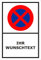 Parken verboten Schild – Abschleppschild - mit individuellem Wunschtext personalisiert – 30x20 cm – 3mm Aluverbund – Verschiedene Größen und Materialien