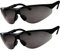 grinderPUNCH 2 Pairs Bifocal Safety Sunglasses Black Lens with Reading Corner - Fully Adjustable Arms Diopter/+1.00