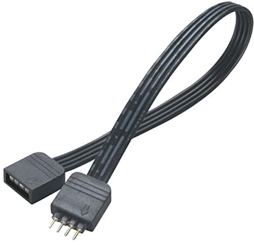 Akasa LED Strip Light Extension Cable | 4-Pin RGB | 200mm | AK-CBLD01-20BK
