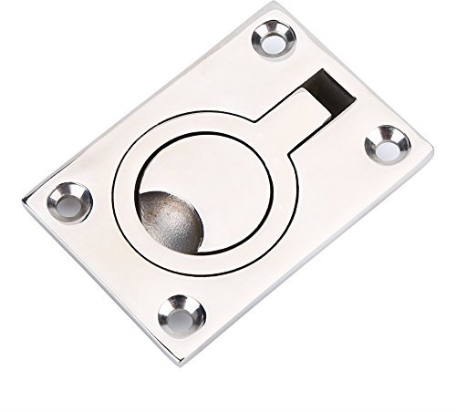 Zuggriff mit Ring aus Edelstahl, dient zum Beispiel als Türöffner für Schränke, ideal für Boote und Yachten