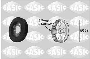 Sasic 2150009 Riemenscheibe, Kurbelwelle