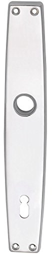 Langschild WG 1000 FAVORIT, BB 90, ohne Hangerl, Alu poliert, 1 Stück | Zubehör Beschläge Türen