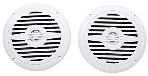Rockville MS525W 5.25 400W Marine Boat Speakers 4 Ohm, Waterproof IP56, 2-Way Audio, Anti-UV Build, Perfect for Boats and Outdoor Use (Pair)