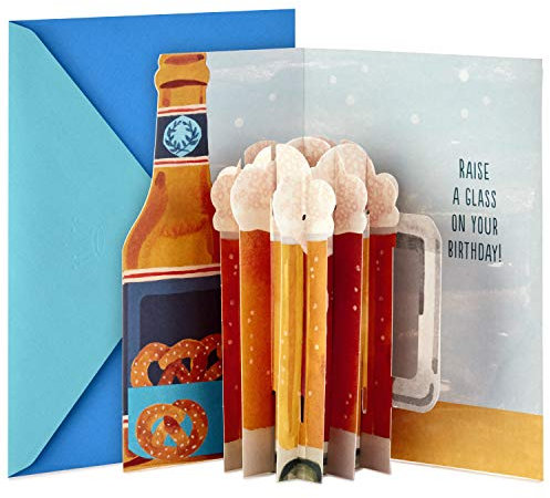 Hallmark Paper Wonder Pop-Up-Geburtstagskarte (Bier)