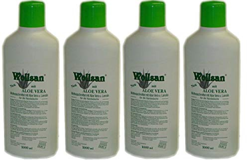 Wollsan Wollwaschmittel mit Aloe Vera und Lanolin (4 x 1.000ml)