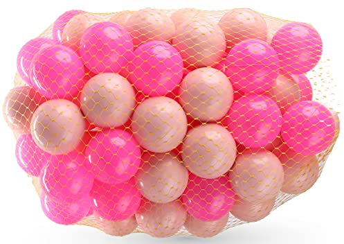 DIVCHI Playballs, Soft Pit Balls for Kids, Small Colourful Plastic Balls, durable, Smooth Surface and No Sharp Edges, Toxic Free, Multi Pack Baby Approved Playball Set