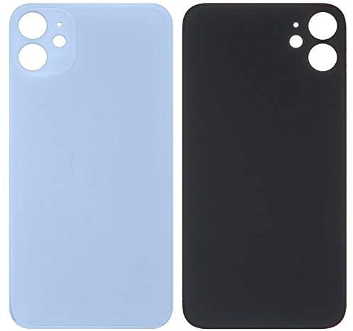Housing Back Cover Battery Cover Replacement Repair Parts compatible with iPhone 11 Pro, (silver, no need to remove the camera glass, big hole)
