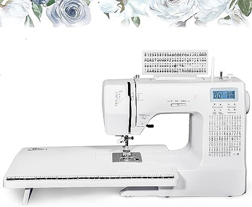 Sewing Machines Household Portable Electric Sew Multi-Function Metal Frame 200 Stitches with Large Extender Table Model 2685A Plus