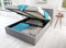Lune Beds 5FT King Size Modern Gia Ottoman Gas Lift Storage Premium Fabric Bed - Grey