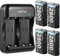 Rapthor Controlador Paquete de Baterías 4x2800 mAh Compatible Con Xbox One/Serie X/S/X/Elite - Batería Recargable