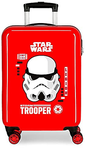 Star Wars Storm Kabinentasche, rot, 38 x 55 x 20 cm, aus ABS, seitlicher Zahlenkombinationsverschluss, 34 l, 2 kg, 4 Doppelrollen, Handgepäck.