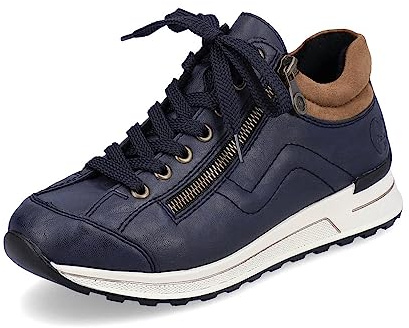 Rieker Damen Low-Top Sneaker N1400, Frauen Halbschuhe, lose Einlage | Diese Rieker Sneaker für Damen vereinen cooles Design mit hohem Komfort und hoher Funktionalität.