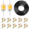 Benzinschlauch Kit 2 Meter Dieselschlauch Ø 5mm, Dieselschlauch, 4 Pcs 6 mm / 8 mm Kraftstofffilter mit 10 Pcs Schlauchschellen für PKW Auto Motorrad Rasenmäher Roller
