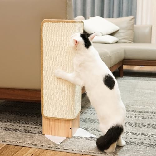 PETKARAY Couch-Eck-Katzenkratzer, 55,9 cm, Eck-Kratzbaum, Wandkratzer, Sisal-Möbelschutz für Sofa mit wendbarem Boden, klein