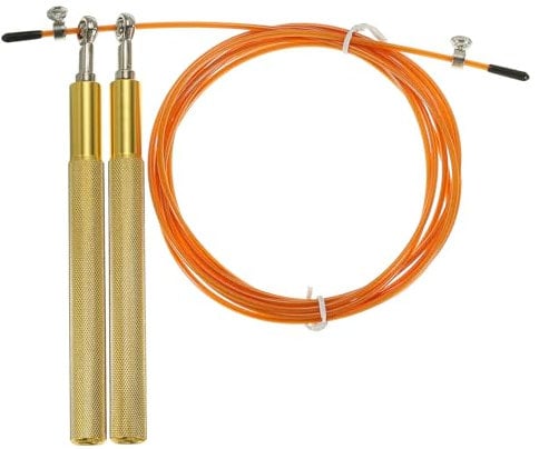 PATIKIL Speed Skipping Rope, Adjustable Speed Jumping Rope Adults Workout Skipping Rope with 14mm Aluminium Alloy Handle for Fitness Training, Orange