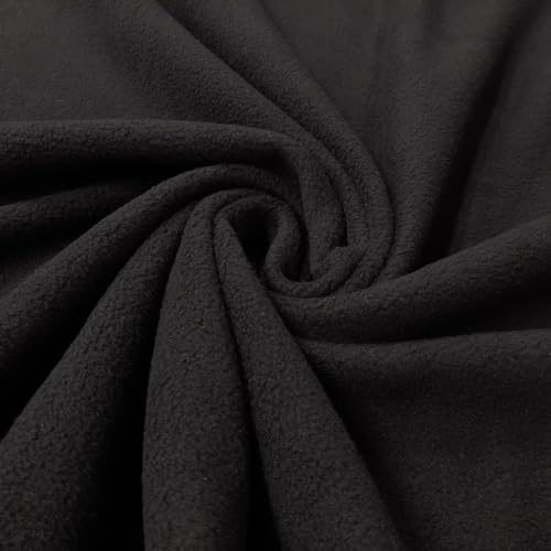 Grivola – 200er Polartec® Fleece – Anti Pilling Fleece – Schwarz - per Meter