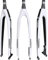 LYMFCFC Carbon Fiber MTB Fahrrad Vorderradgabel, 26/27,5/29 Zoll Mountainbike Ultralight Vollcarbon Mit Konischem Steuerrohr Gabel Fahrrad Hard Fork Scheibenbremse B,26in