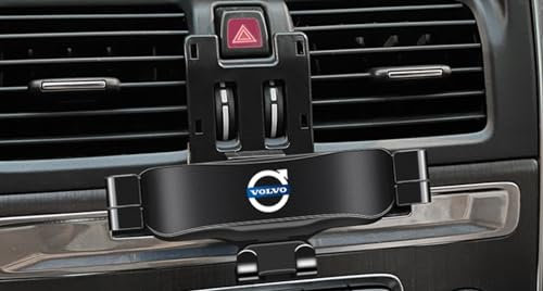 XLUMIO Car Phone Holder for Volvo XC40 XC60 XC90 S60 S90 V90, Mobile Phone Holder 360° Flexible Rotation, Car Mobile Phone Holder Anti-slip Shockproof, Car Accessories,XC60 2009~2017