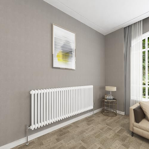 Sky bathroom 600x1460mm 2 Column Radiator Horizontal White Cast Iron radiato Traditional Central Heating Radiator