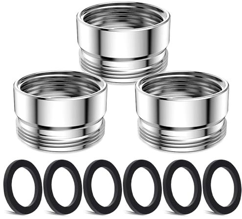 3 Pezzi Corredo Dell'Adattatore Del Rubinetto, CNYMANY Maschio M22mm a Femmina M22mm Kit adattatore per aeratore da cucina adattatore per rubinetto del lavandino Tubo standard per filtro dell'acqua
