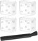 4 Stück Transparente Kabel - und Kleinteile - Aufbewahrungsboxen - Ideal für Handy - Ladekabel, Ohrhörer & mehr!