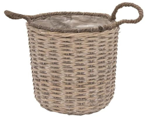 Dadeldo Living & Lifestyle Korb Pflanzkorb Rattan 20x15cm Natur Dekoration Tischdeko