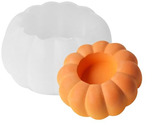 Silikon-Kerzenhalterform, -Teelicht-Kerzenhalterform | Kürbiszement Ton Silikonform | Halloween-Kerzentablett, Gussform
