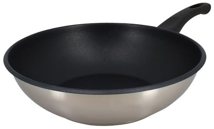 MENASTYL - Wok first 28cm en acier inoxydable - 6020252