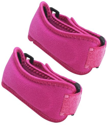 2 Pezzi Tutore Ginocchio,Ginocchiera Rotuliana ginocchio, Ginocchiera Ortopedica Regolabile,Tutore Ginocchio Cinturino Ortopedico,Supporto Antidolorifico,Adatto a Corsa, Tennis, Basket,Rosa