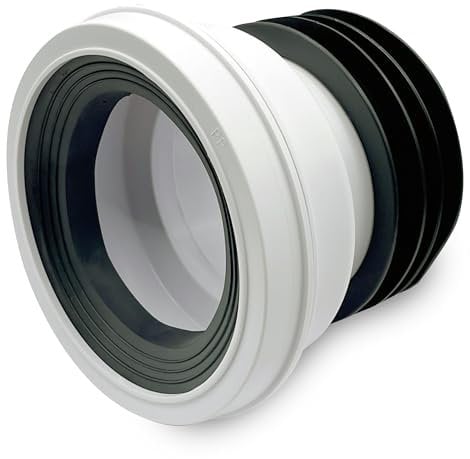 CranPlas | Reliable Toilet Waste Pipe Connector | Leak-Proof & Durable | Easy Installation | Universal UK Fit | Trusted Brand