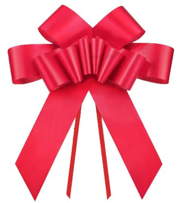 Weenwill Lazo Grande para Coche,Lazo Rojo Grande 76 cm Lazos Gigante para Coche Lazos Enorme de Regalo para Bicicleta,Navidad, Boda,Cumpleaños