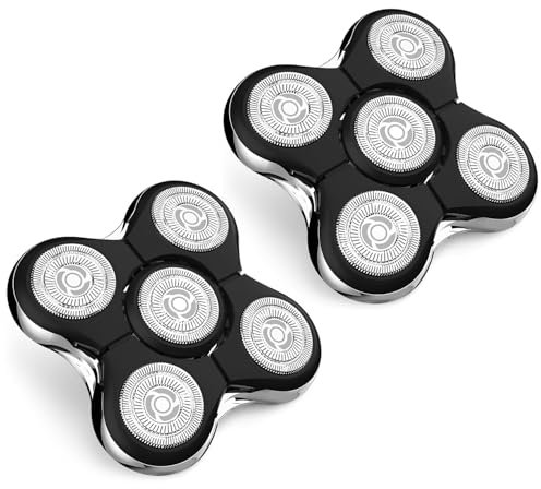 Rasierer Ersatzkopf Kompatibel mit Remington RX5/XR7000/XR1500Ultimate Series Rasierern-2 Packs (Silber)