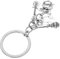FOMIYES Bass Guitar Music Note Keychain Pendant Mini Drum Set Keychain for Bags Backpacks and Purses Unique Music and Musicians